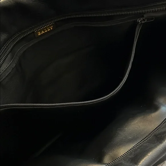 Bally Black Shoulder Bag with Gold Hardware - Picture 5 of 6